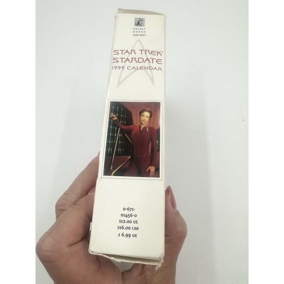 Star Trek Stardate 1999 Desk Calendar by Pocket Books, vintage never used - Picture 8 of 10